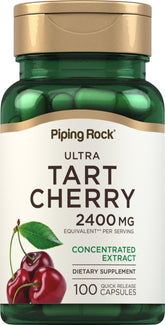Capsules Tart Cherry Piping Rock dans le flacon, prise quotidienne pratique.