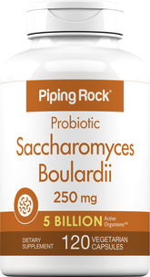 Piping Rock Saccharomyces boulardii en bouteille de 120 gélules pour soutien digestif quotidien