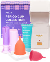 Pixie Cup Collection — ensemble complet pour gestion du cycle réutilisable