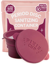 Pixie Cup conteneur de stérilisation compact et pliable, parfait pour le sac.