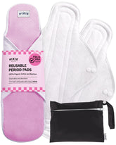 Pixie Cup serviettes coton biologique ouvertes, douceur naturelle.