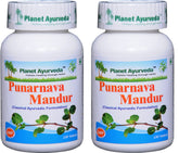 Planet Ayurveda Punarnava Mandur : boîte de 120 tablettes, soutien naturel au quotidien.