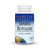 Planetary Herbals Ginseng Revitalizer : tablettes dans la bouteille, énergie durable sans stimulants.