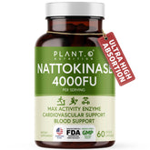PLANT.O NUTRITION Nattokinase en bouteille pour un soutien potentiel au système circulatoire