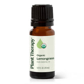 Huile essentielle Plant Therapy citronnelle en flacon 10 ml, diffusion aromatique rafraîchissante.