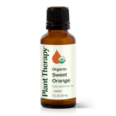 Plant Therapy Sweet Orange organique, bouteille 30 ml, diffusion aromathérapie pour énergie et humeur.
