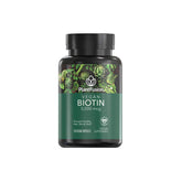 PlantFusion biotine 5000 mcg en bouteille, capsules véganes pour cheveux et ongles.