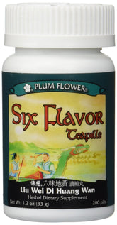 Bouteille Plum Flower Six Flavor Teapills, format pratique pour usage quotidien.
