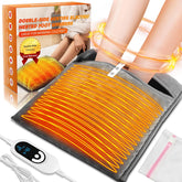 Pocleanish chauffe-pieds double-face avec contrôleur LCD pour confort rapide au bureau.