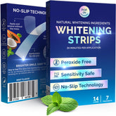 POP ON VENEERS bandes-blanchiment sensibles montrant douceur pour dents sensibles