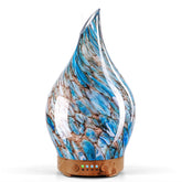 Porseme diffuseur d'huile en verre bleu clair, globe élégant pour aromathérapie à domicile.
