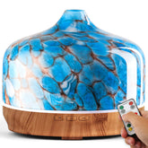 Porseme diffuseur d'huiles avec globe en verre soufflé, ambiance apaisante.