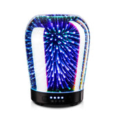 Porseme diffuseur huiles essentielles avec effet 3D feux d'artifice, ambiance lumineuse.
