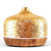 Diffuseur Porseme 500 ml en verre doré, ambiance spa à domicile.