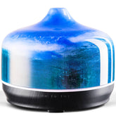 Porseme diffuseur verre 500 ml bleu doux vue frontale, ambiance calme et parfumée