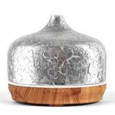 Porseme diffuseur en verre argente 500 ml, ambiance élégante et relaxation à domicile.