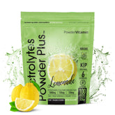 PowderVitamin Électrolytes Poudre Lemonade en action, hydratation sans calories