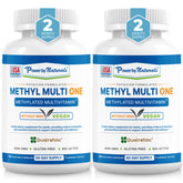 Power By Naturals Methyl Multi One — bouteille de 60 capsules pour énergie quotidienne.