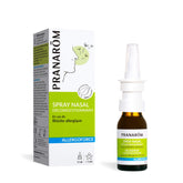 Spray nasal Pranarom Allergoforce prêt à l’emploi pour rafraîchir les voies nasales.