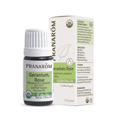 Pranarom huile essentielle Géranium Rosat, bouteille 5 ml, idéal pour diffusion aromatique