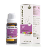 PRANAROM Aide au sommeil — bouteille 15ml montrant l'emballage et l'étiquette aromatique.