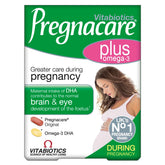 Boîte Pregnacare Plus Omega-3-56 avec comprimés, soutien prénatal.