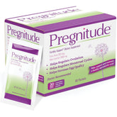 Boîte Pregnitude avec 60 sachets faciles pour une routine quotidienne.