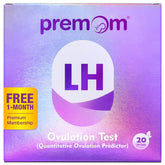 Premom : boîte de tests d’ovulation quantitatifs LH, pour anticiper vos jours fertiles avec précision.