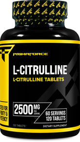 Primaforce L-Citrulline, bouteille face, soutien potentiel à l’endurance pendant l’effort.