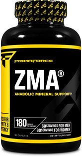 Primaforce ZMA – flacon 180 capsules prêt à l’emploi.