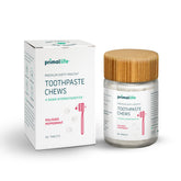 Primal Life Organics tablettes dentifrice menthe polie – mousse rafraîchissante lors du brossage.