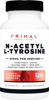 Capsules Primal NALT dans une bouteille, soutien potentiel de concentration.