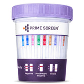 Prime Screen 12-panel test urinaire dans un gobelet compact prêt à l'emploi.
