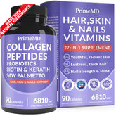 PrimeMD 27in1, bouteille, formule cheveux-peau-ongles pour routine beauté simplifiée