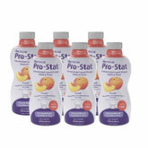 Pro-Stat: bouteille protéine pêche prête à boire pour un apport rapide.