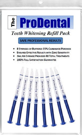 ProDental seringue remplissage 8-seringues, pratique pour 48 traitements.