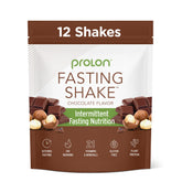 Prolon Shake chocolat dans un verre, démarrage matinal énergisant.