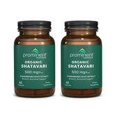 Prominent Nutrition Shatavari: bouteille de pilules soutenant potentiellement l’équilibre hormonal féminin.