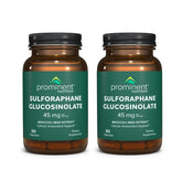 Prominent Nutrition sulforaphane gélules dans un flacon, soutien potentiel à l'équilibre intestinal.