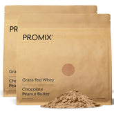 Promix Nutrition poudre whey chocolat beurre de cacahuète dans l'emballage, idéale récupération après entraînement.