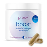 Proov Boost, bouteille de capsules prête à soutenir l'équilibre hormonal.