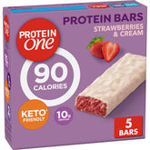Barre protéinée Protein One Fraises Crème, texture moelleuse et collation riche en protéines