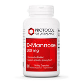 Bouteille Protocol D-Mannose 500 mg, pratique pour le quotidien.