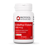 PROTOCOL FOR LIFE BALANCE, comprimé 5-méthylfolate 1000mcg, soutien métabolique potentiel.