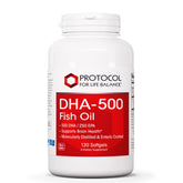 PROTOCOL FOR LIFE BALANCE DHA-500 bouteille: apport DHA élevé pour le quotidien