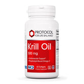 Flacon Protocol with Life Balance huile de krill 500 mg, soutien potentiel du cœur