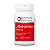 PROTOCOL FOR LIFE BALANCE L-théanine 200 mg, gélules, détente sans lourdeur possible.