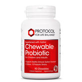 PROTOCOL FOR LIFE BALANCE Probiotique à mâcher, bouteille pratique pour toute la famille.