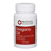 Protocole pour l'Équilibre de Vie – huile d'origan en gélules sur flacon, soutien intestinal potentiel
