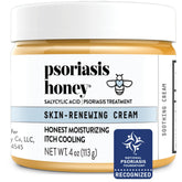 PSORIASIS HONEY: application facile pour renouvellement cutané et confort.